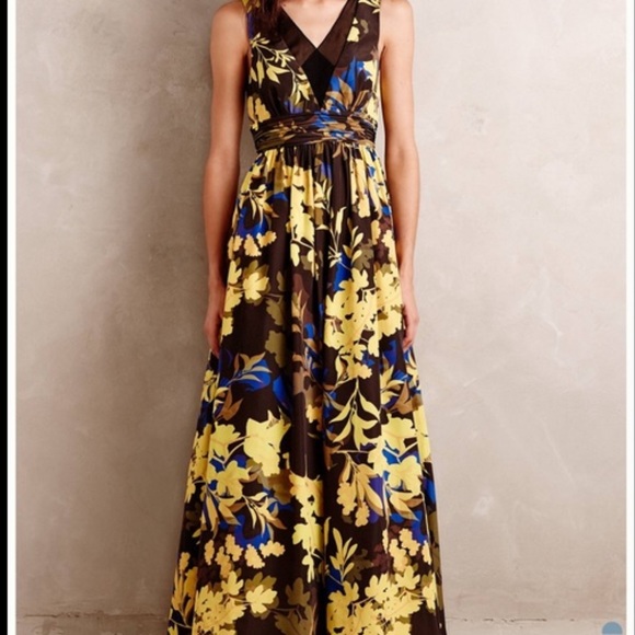 Anthropologie Dresses & Skirts - Anthropologie Yellow Floral Dress